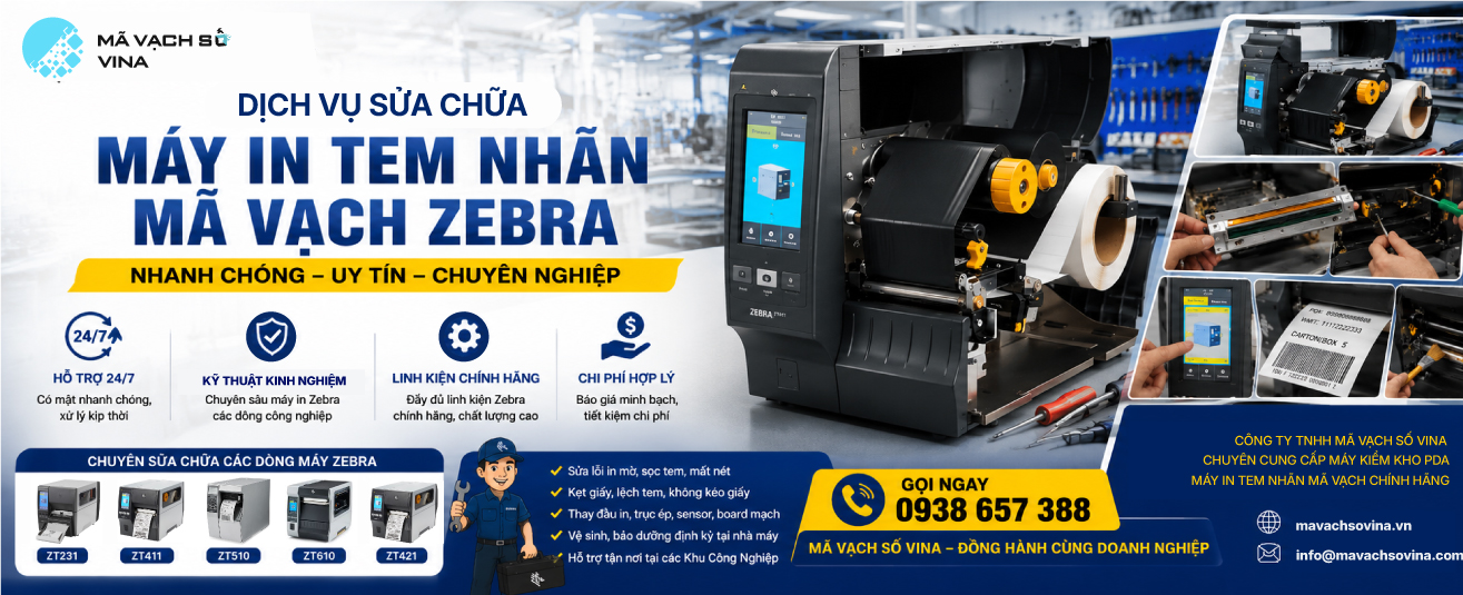 Vì sao cần phát hiện sớm lỗi máy in mã vạch Zebra?