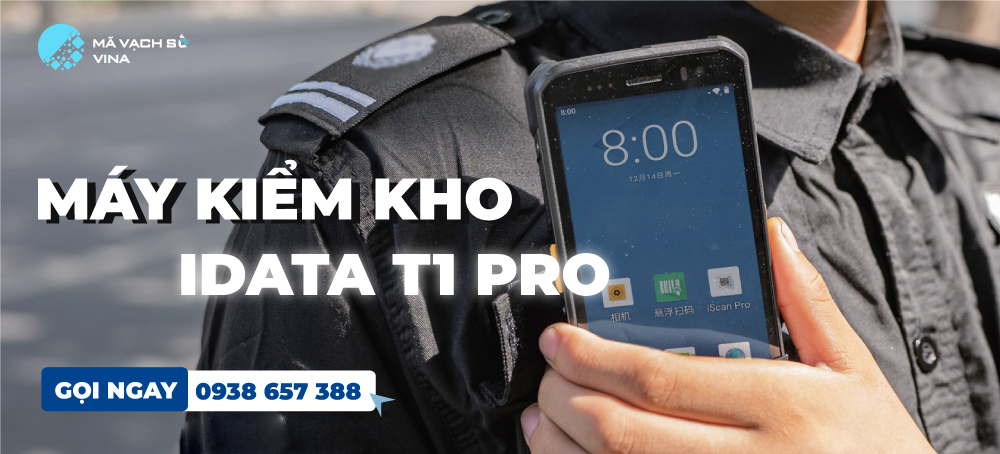 MÁY KIỂM KHO IDATA T1 PRO - ANDROID 14, QUÉT 1D/2D, PIN RỜI 5000MAH, IP67