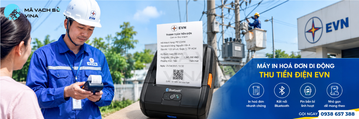 máy in tem mã vạch di động