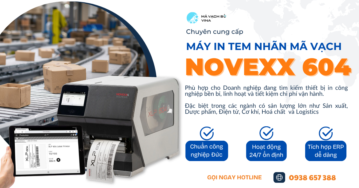 máy in tem nhãn novexx 