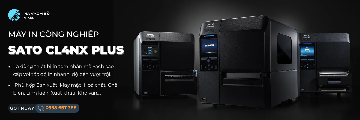 máy in mã vạch công nghiệp Sato CL4NX Nhật