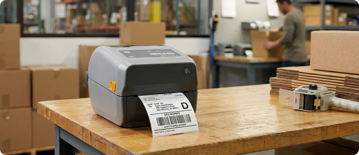 Máy in tem nhãn mã vạch Zebra ZD621
