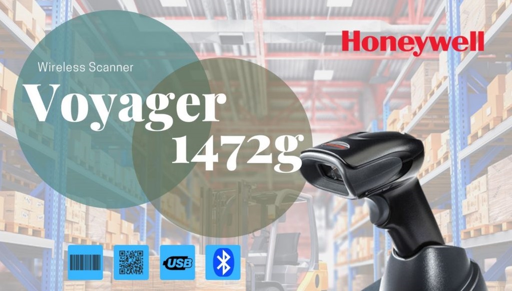 MÁY QUÉT MÃ VẠCH KHÔNG DÂY QR HONEYWELL 1472G