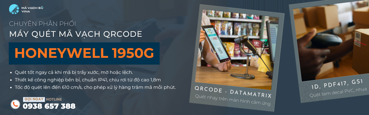 HONEYWELL 1950GSR - MÁY QUÉT MÃ VẠCH 2D HIỆU SUẤT CAO, CHUẨN CÔNG NGHIỆP