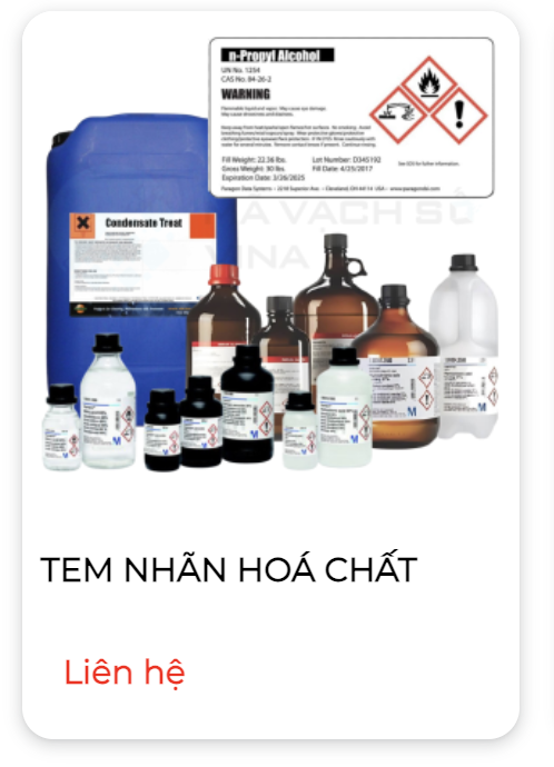 Yêu cầu ngành hóa chất với tem nhãn mã vạch