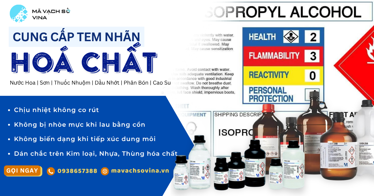 Tem nhãn hoá chất