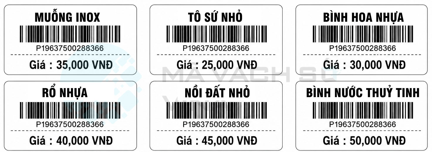 decal tem nhãn hàng hoá siêu thị