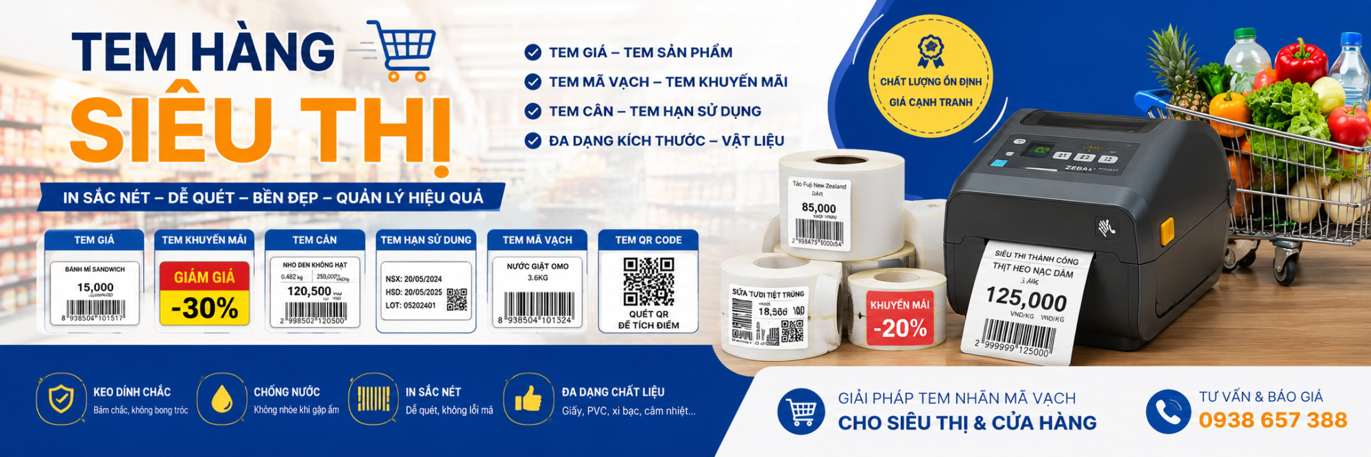 Tem hàng siêu thị