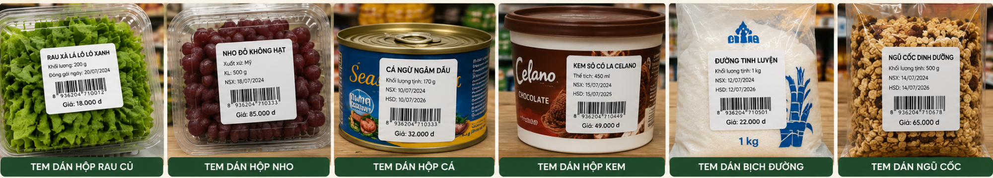 tem cửa hàng và siêu thị