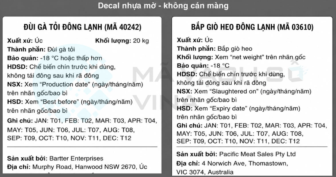 tem thực phẩm siêu thị kho lạnh