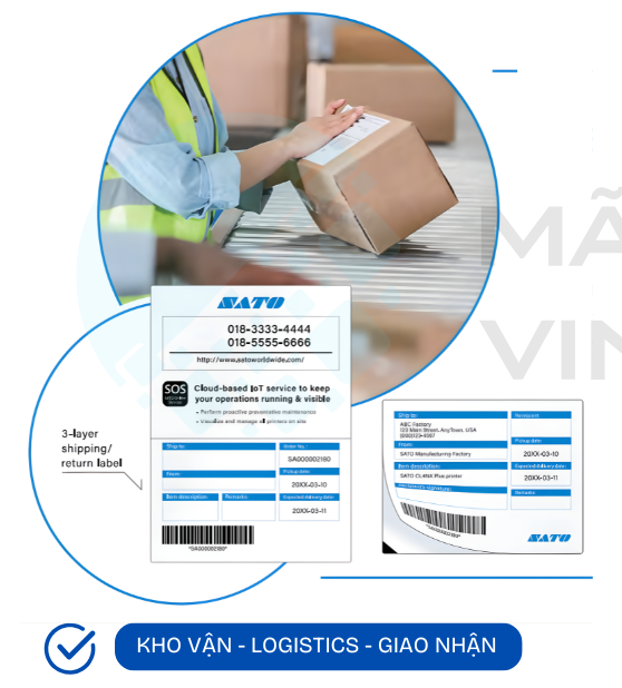 máy in tem khổ lớn cho logistics