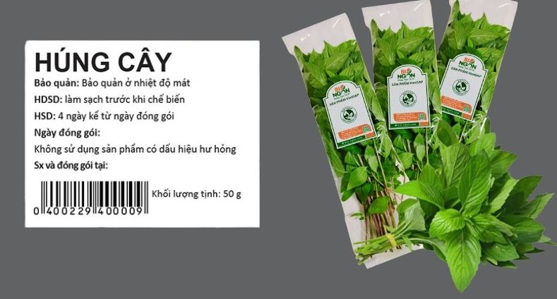 tem nhãn rau củ