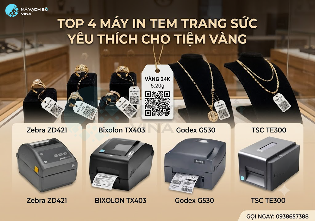 Máy in tem tiệm vàng