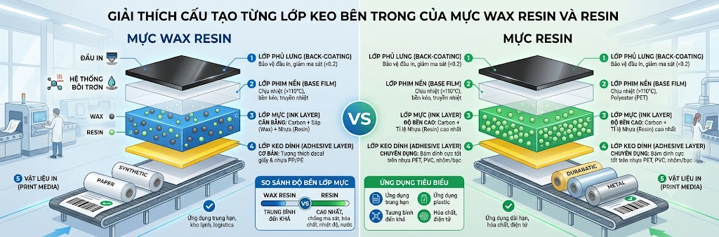 cấu tạo mực in mã vạch